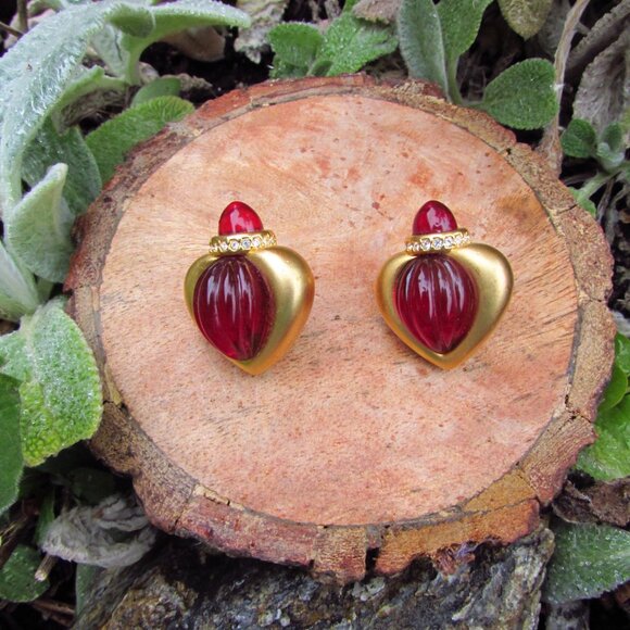 Jesara Collectible Earrings | Jesara Earrings | Red Post Earrings - Picture 2 of 5